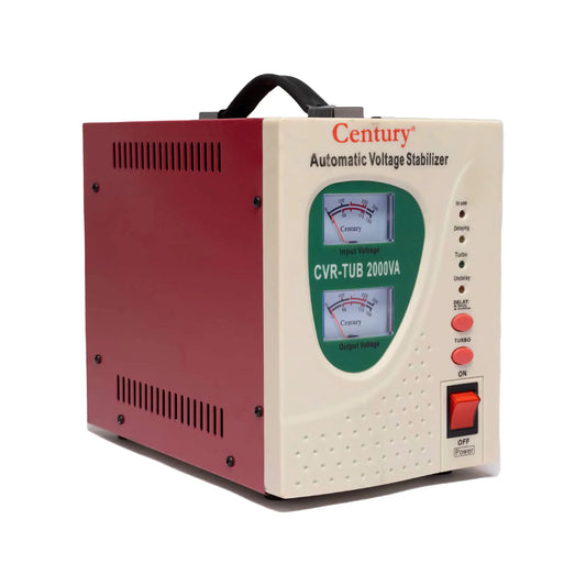 Century 2000VA AVR Stabilizer - CENTURY CVR-TUB 2000-VA TOBBYHANSON